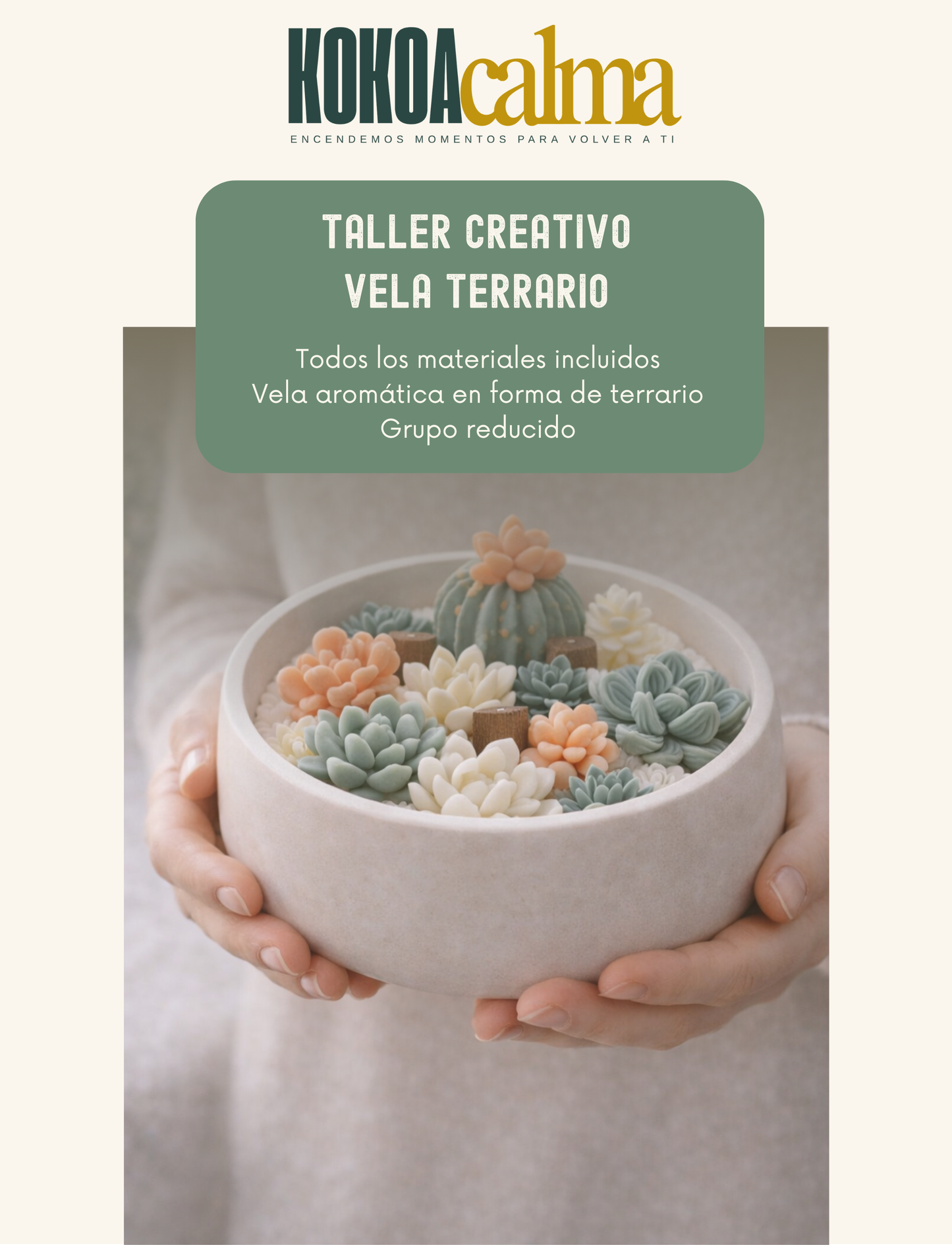 Taller Creativo en familia | Vela terrario | LA MONACILLA 29 de julio de 11:00 a 13:00 h