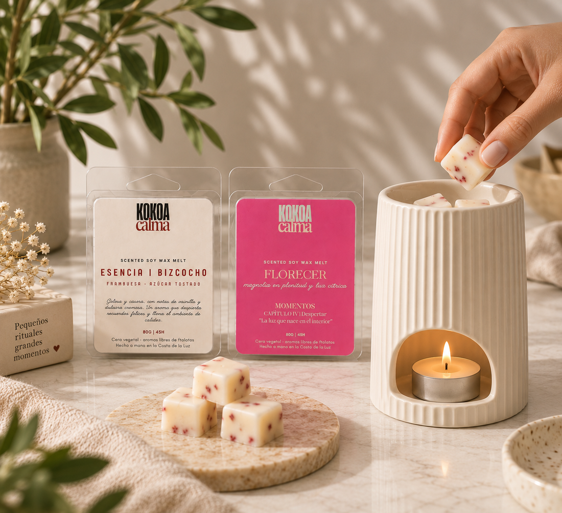 Guía de cuidado · Wax Melts y quemadores
