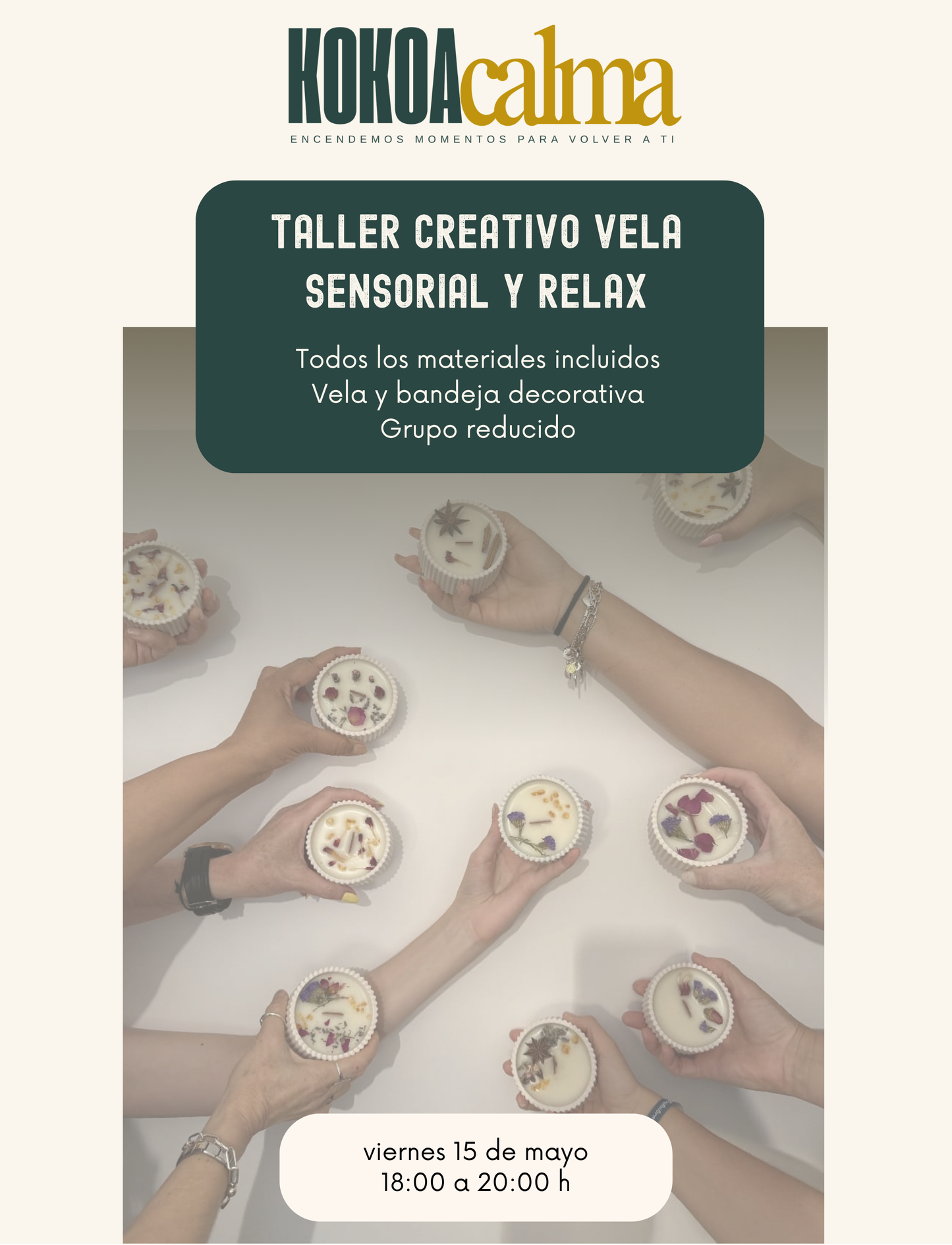 Taller Creativo | Sensorial y relax | 15 de mayo