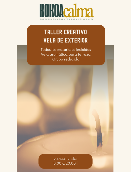 Taller Creativo | Vela de exterior | 17 de julio