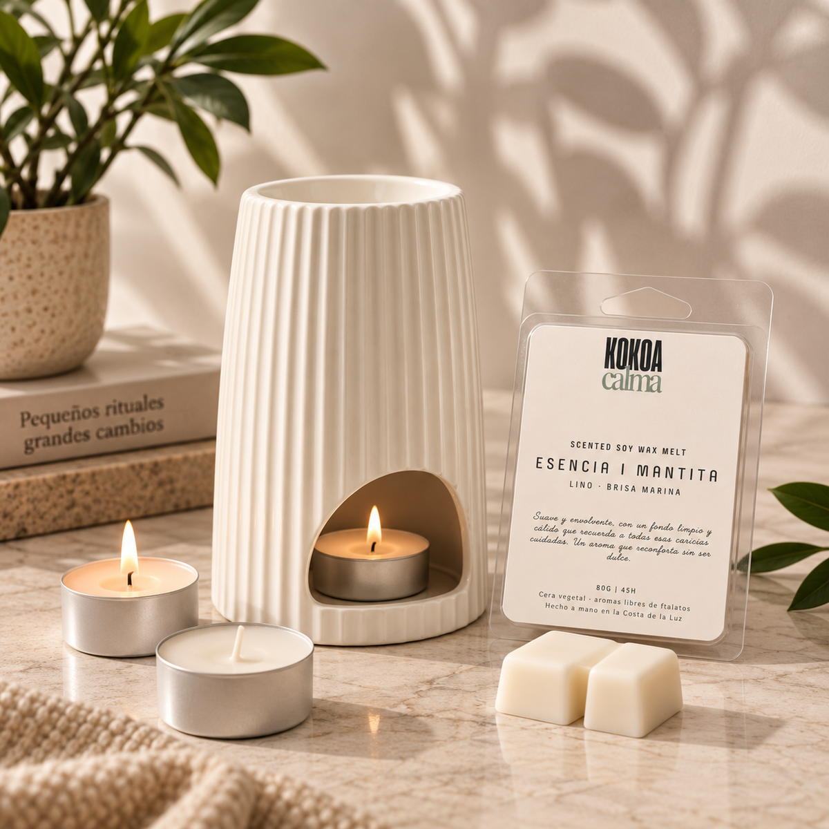 Pack Wax Melts + Quemador · Elige tu aroma