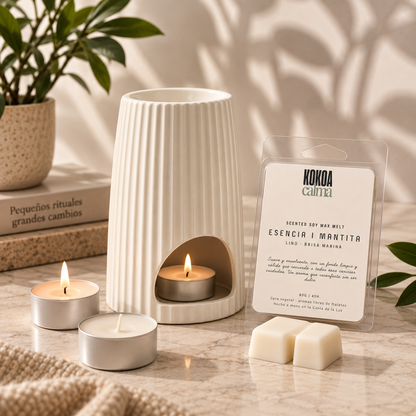 Pack Wax Melts + Quemador · Elige tu aroma
