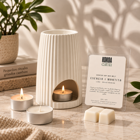 Pack Wax Melts + Quemador · Elige tu aroma