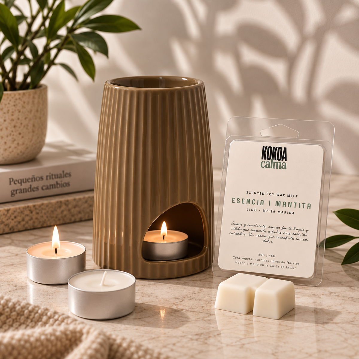 Pack Wax Melts + Quemador · Elige tu aroma