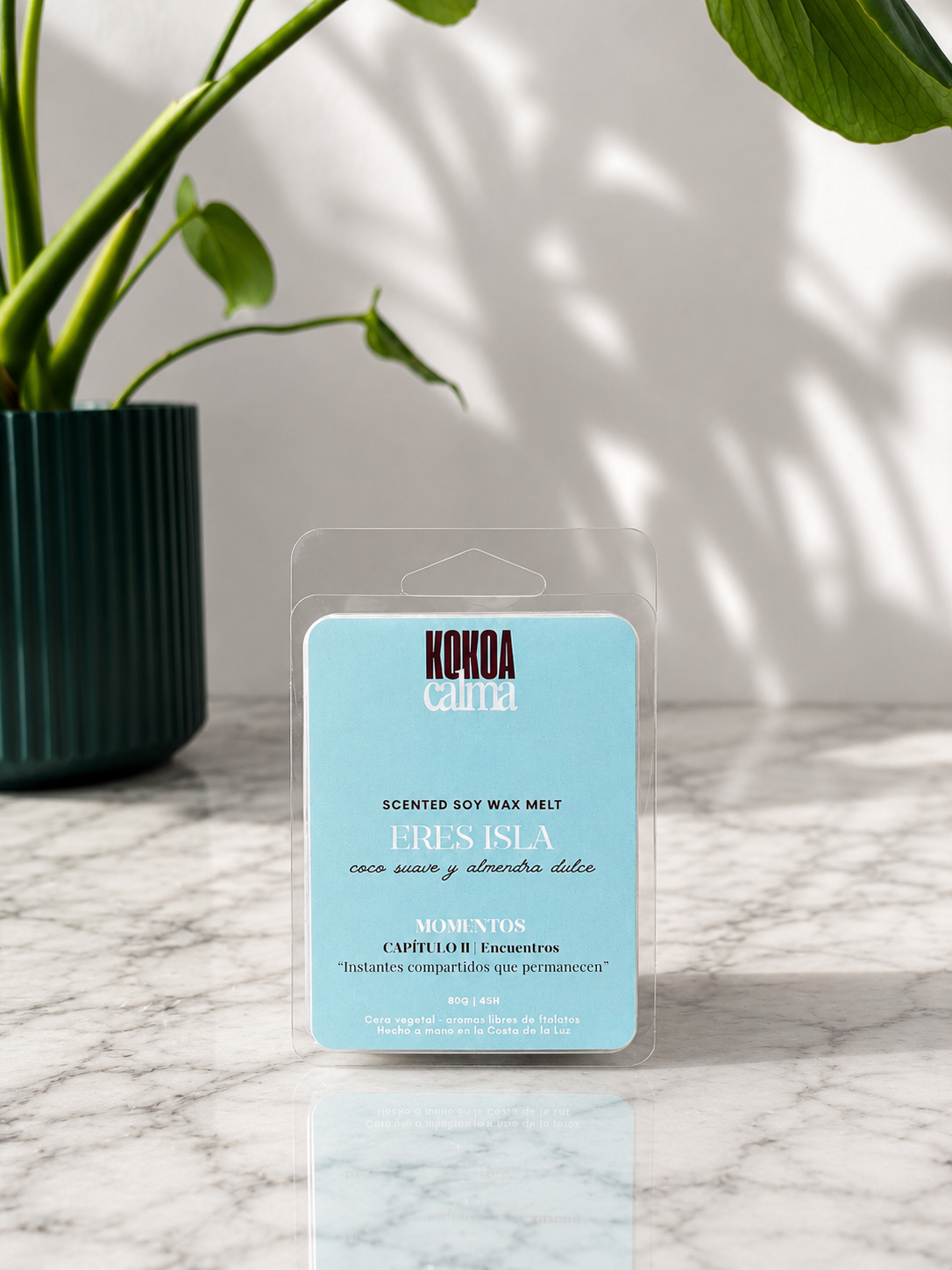 Wax melt Eres Isla aroma leche de coco y almendra Kokoa Calma